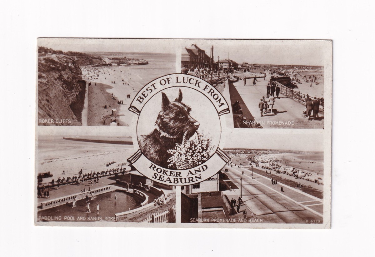 Real Photo Multiview Postcard Best Of Luck From Roker And Seaburn