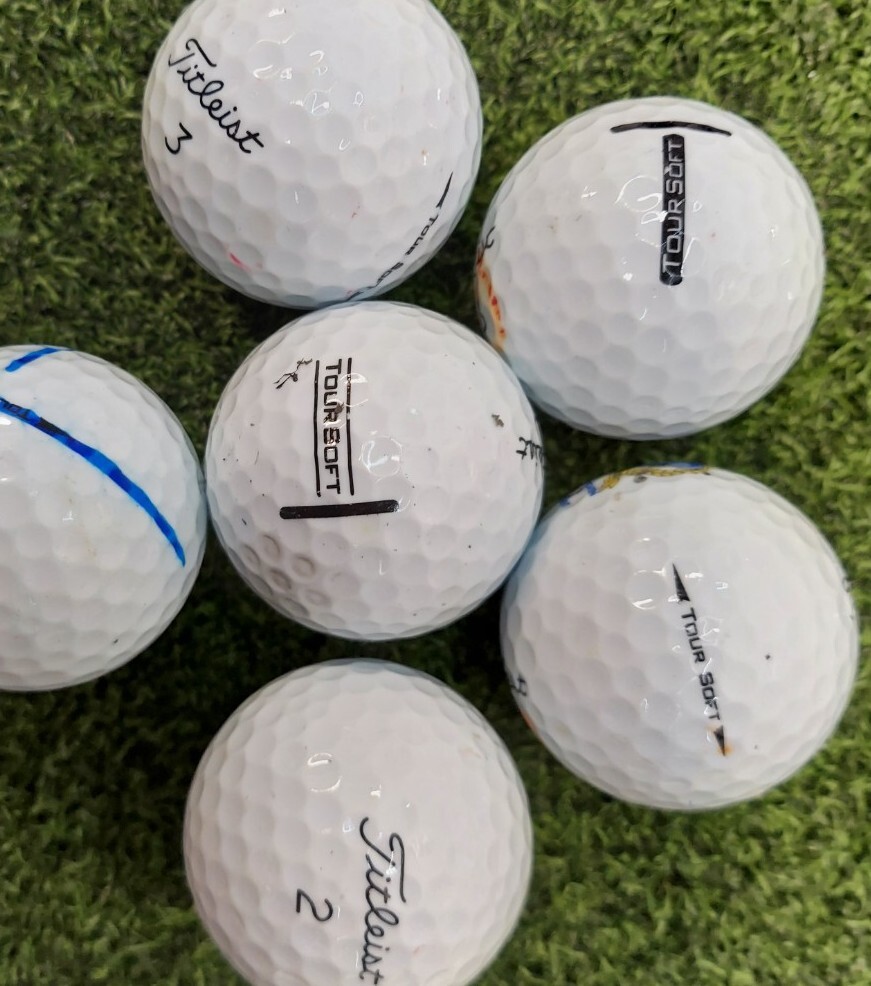 36 Titleist Tour Soft White Used Golf Balls AAAA (4A) Grade