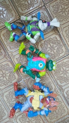 Lot Vintage Teenage Mutant Ninja Turtles Figurine Articulée Tortues ninja - Photo 1/2