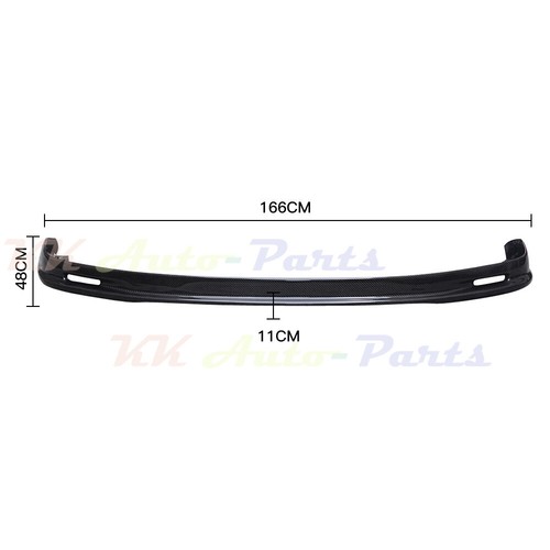 Alerón de parachoques delantero de fibra de carbono estilo Mugn para Honda Civic 4 puertas 1992-95 - Imagen 4 de 12