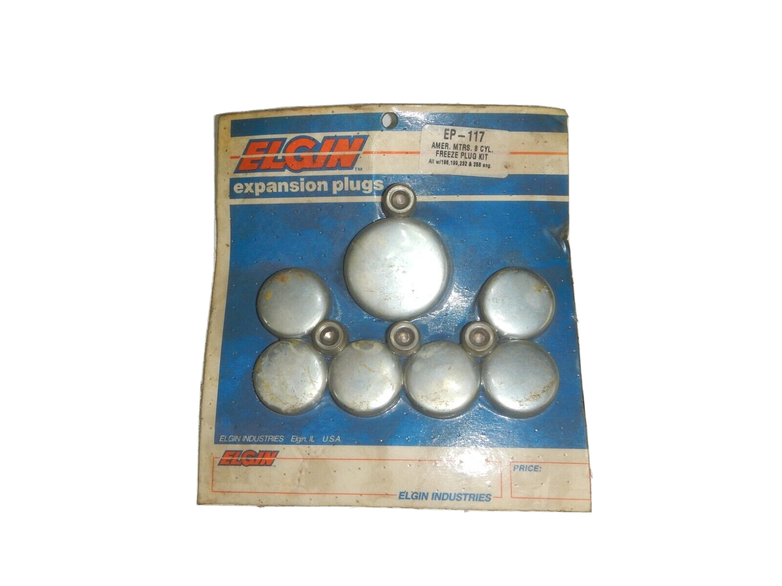 Elgin for American Motors 8 Cylinder Expansion Plugs Freeze Plug Kit EP