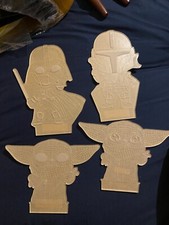 baby yoda hard plastic stickers clear 