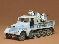 35050 Tamiya 1:35, Deutsche Halbkette M.Vierl-Flak (5),Bausatz Plastikmodell,Gmk