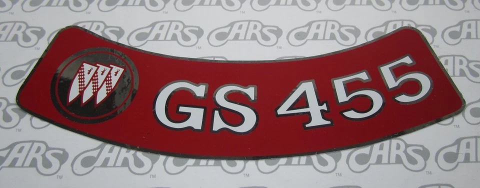 Calcomanía de filtro de aire Buick GS 455 1970-1975. OEM #1234652. Skylark GSX Riviera Foto 2 de 2