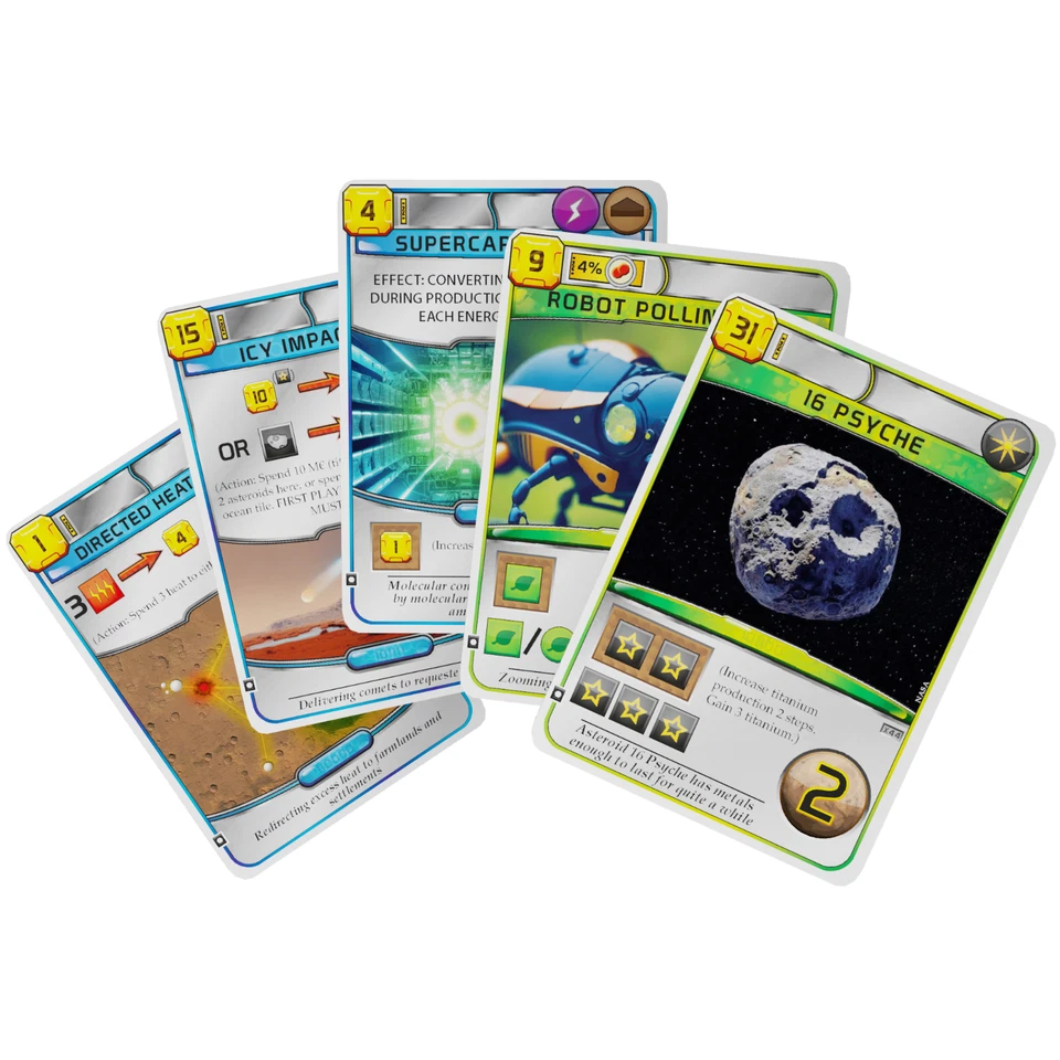 UK Terraforming Mars Board Game x5 Seasonal Promo Pack 2023 Cards Set FryxGames - Image 3 of 4