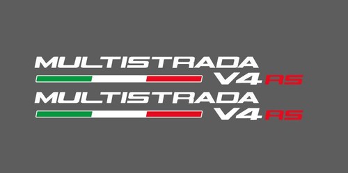 GRAFICHE LATERALI DUCATI MULTISTRADA V4S NERO ROSSO DU MV 01X