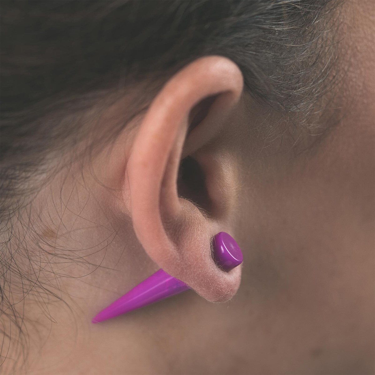 Dilatatori Per Orecchio In Acrilico Nero - Da 6 Mm A 25 Mm, Set Di Misure, Confezione Regalo