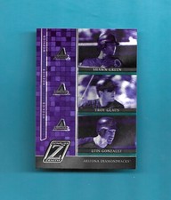 2005 Donruss ZENITH MOZAICS # M-7 TROY GLAUS/SHAWN GREEN/GONZALEZ ARIZONA
