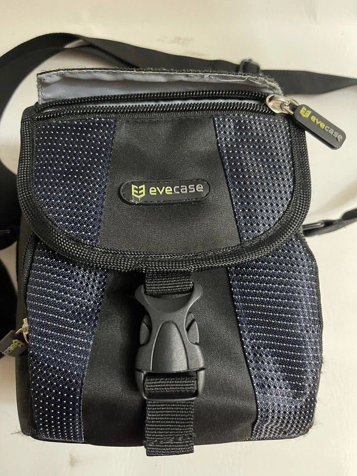 Bolsa acolchada de nailon para cámara EveCase gris azul - mediana - 8" x 8" x 7" Foto 3 de 4