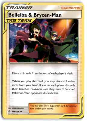 2019 Sun & Moon - Cosmic Eclipse Bellelba & Brycen-Man Null/Uncommon #186