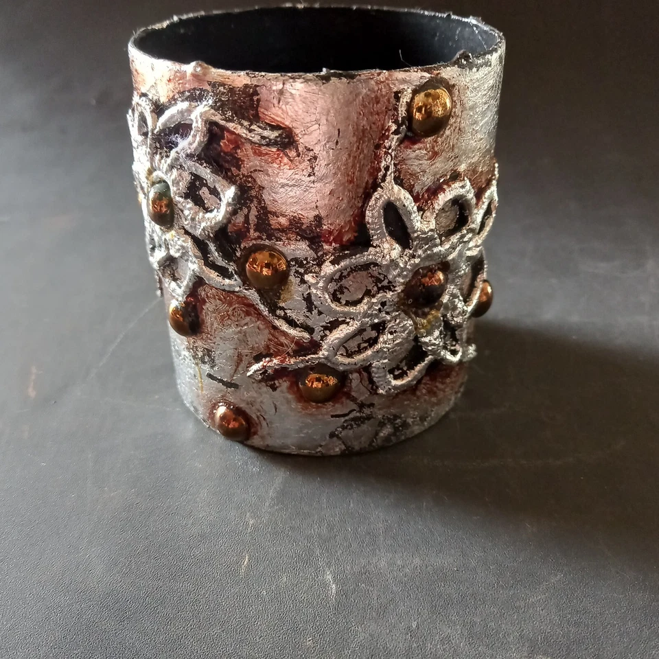 joyería mujer pulsera sólida brazalete marca lujo hoja flores originales plata oro Foto 4 de 4