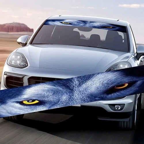 130cm Wolf Creative 3D Stereo Cartoon Decals Auto Front Windshield Sticker - Bild 3 von 11