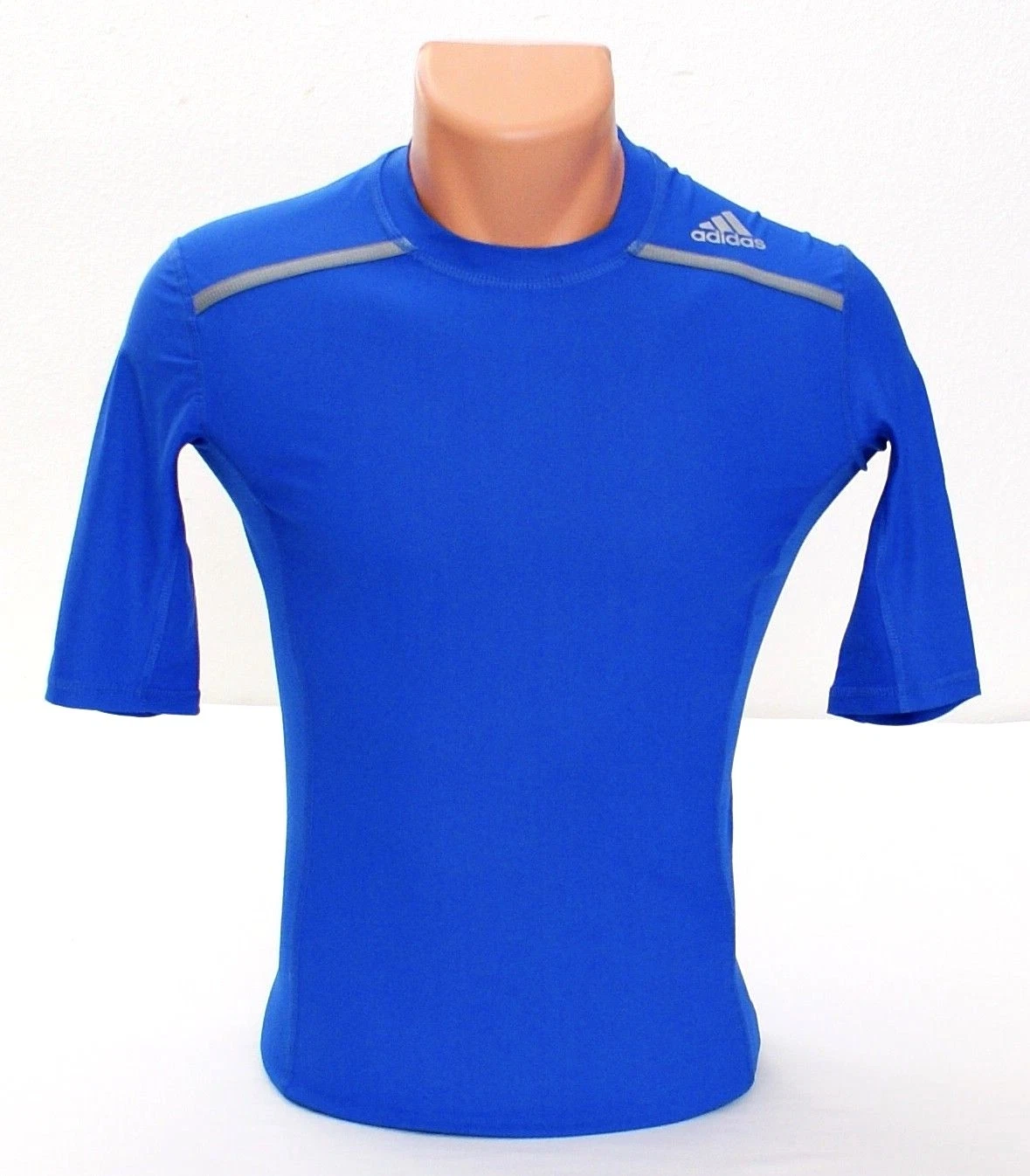 Adidas ClimaChill Techfit Blue Short Sleeve Compression Shirt Men's NWT