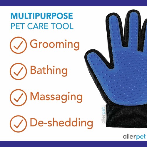 Allerpet Dog Dander Remover Conditioner Spray 12oz + Grooming Gloves & Mitt - Picture 5 of 8