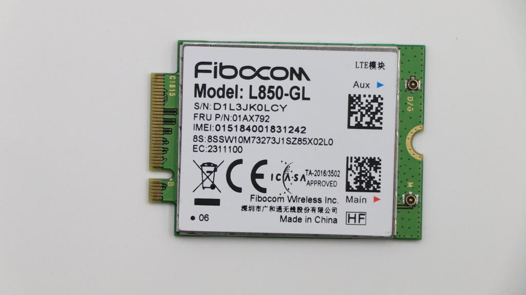 Original 01AX792 Lenovo Thinkpad Fibocom L850-GL CAT9 M.2