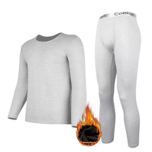 Herren Thermo Long Johns Warme Unterwäsche Top + Hose 2-teiliges Set Basisschicht - Bild 28 von 32