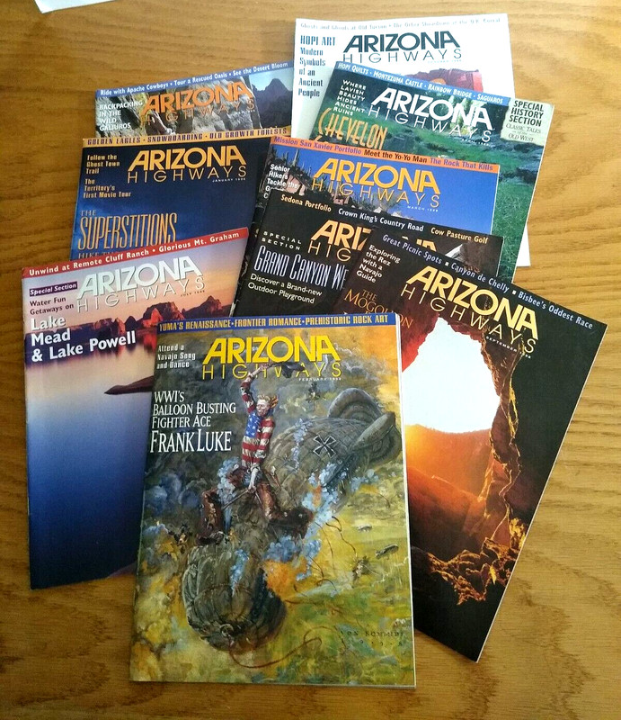 VINTAGE ARIZONA HIGHWAYS MAGAZINES- 55 WONDERFUL ISSUES- 1994- 2007