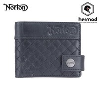 Norton Motorcycles Quilted Leather Wallet - Black Norton Motorcycles Quilted Leather Wallet - Black