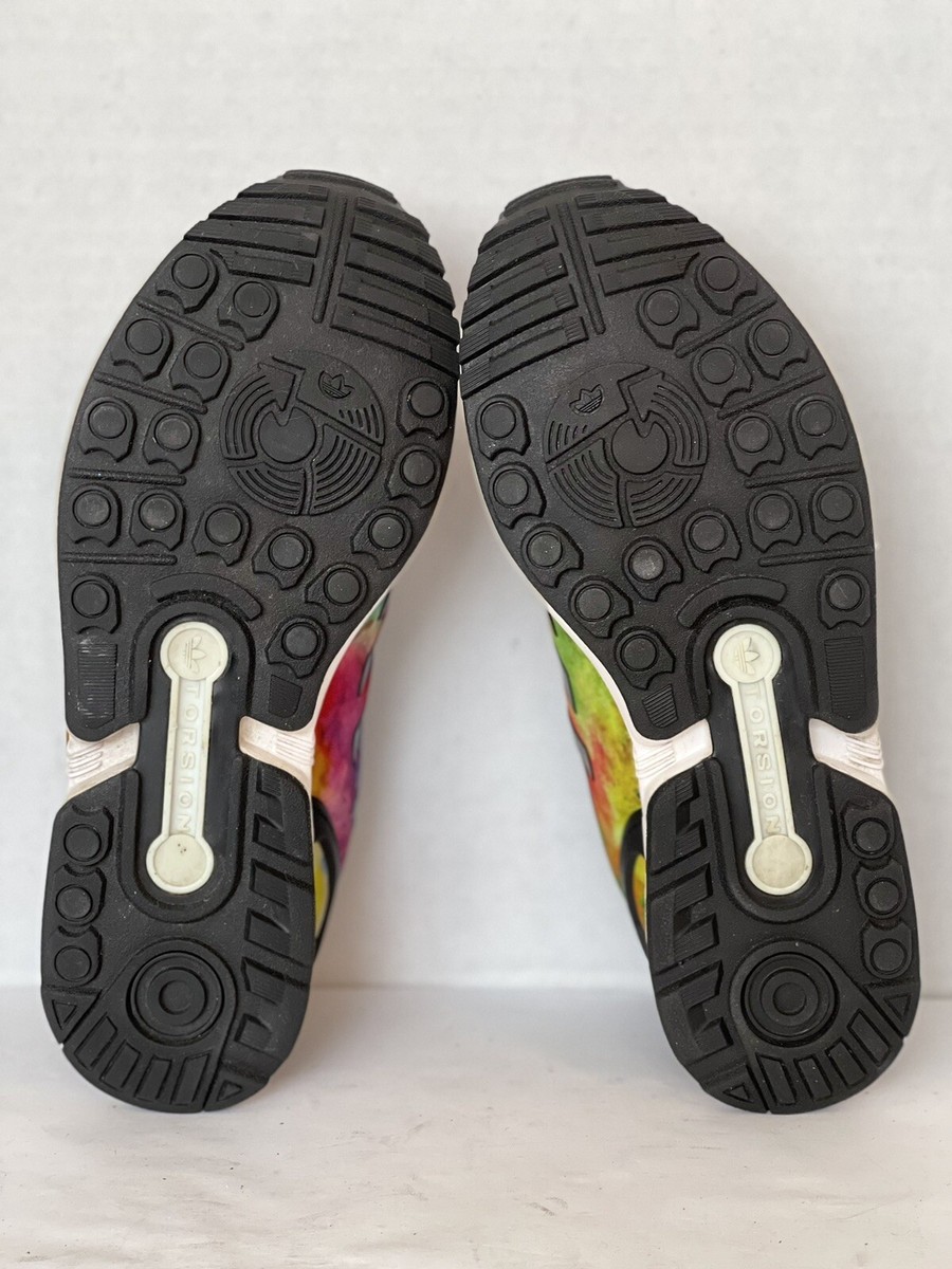 ADIDAS ZX FLUX TORSION TIE DYE MULTICOLOR RUNNING SHOES ADIDAS ZX FLUX TORSION TIE DYE MULTICOLOR RUNNING SHOES