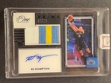 2020-21 Panini One and One Rookie Jersey Autographs Prime Blue RJ Hampton RC /49