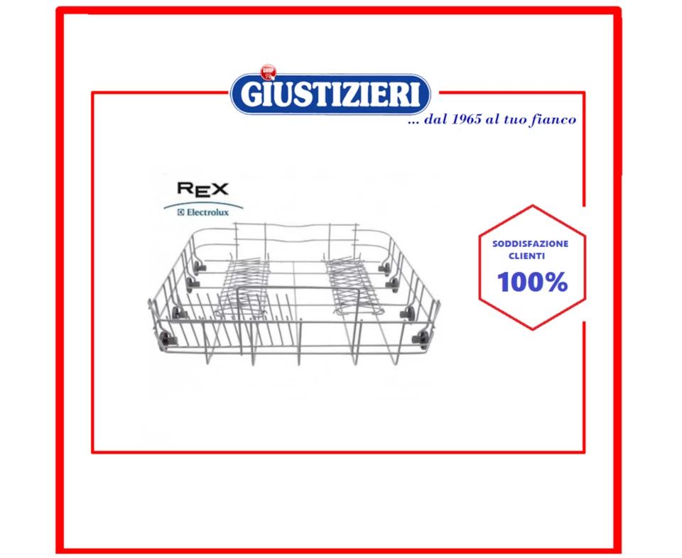 8090030159 CESTO INFERIORE LAVASTOVIGLIE 140133729099 REX ELECTROLUX ORIGINALE
