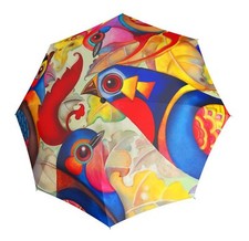 accessorio ombrello automatico doppio stile moderno birdie blu rosso