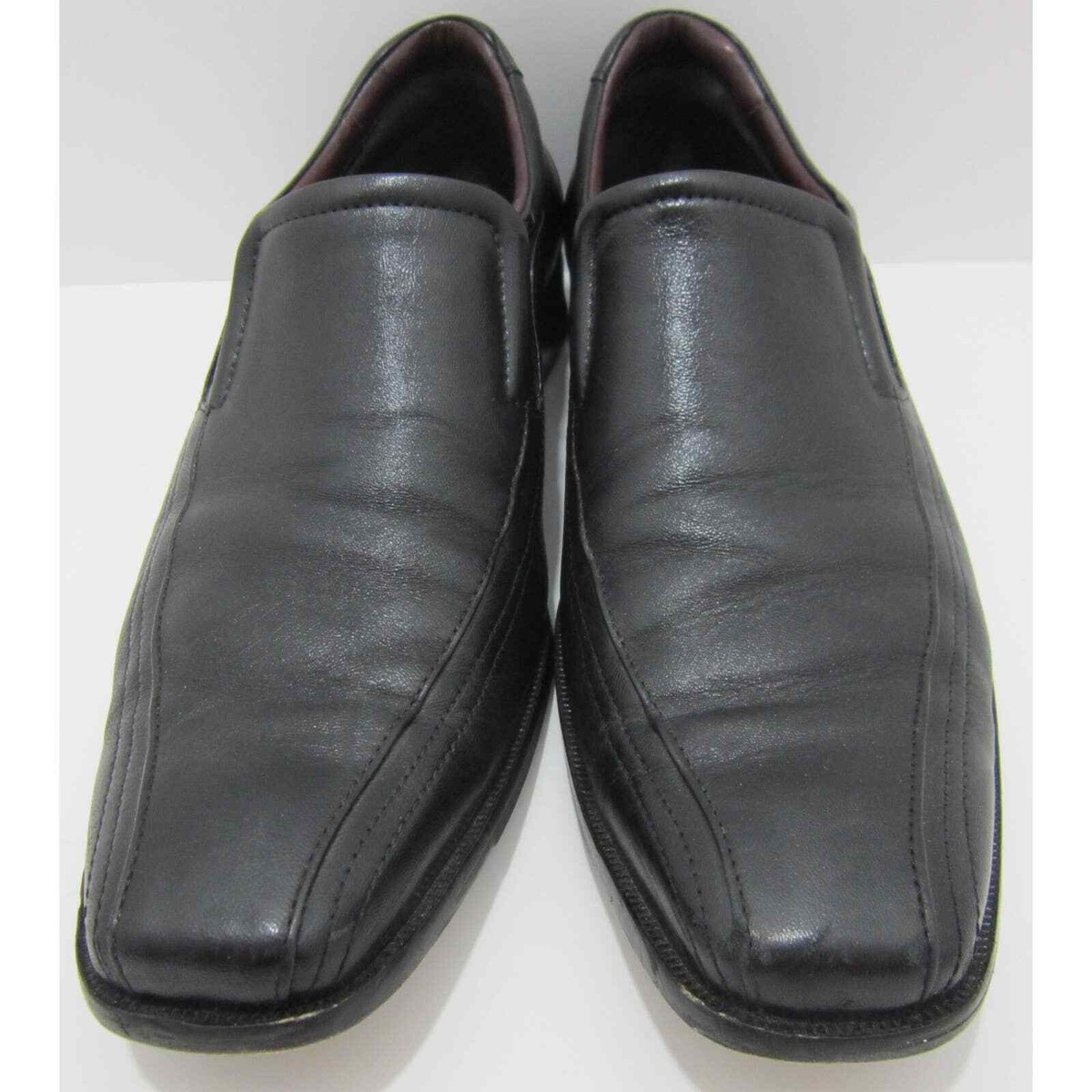 Johnston & Murphy Shaler Black Leather Slip On Casual Dress  display picture 2