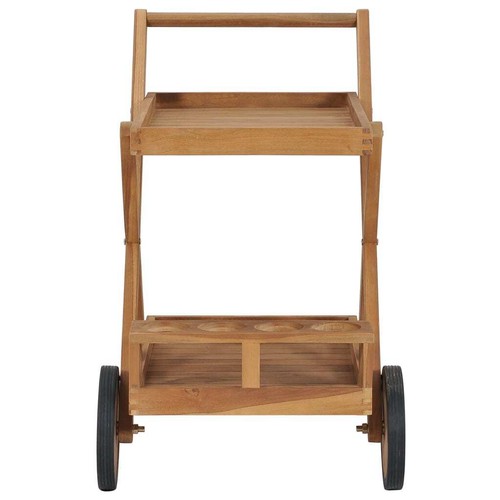 NNEVL Tea Trolley Solid Teak Wood - Picture 2 of 7