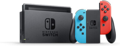 Nintendo Switch with Neon Blue and Neon Red Joy-Con [New