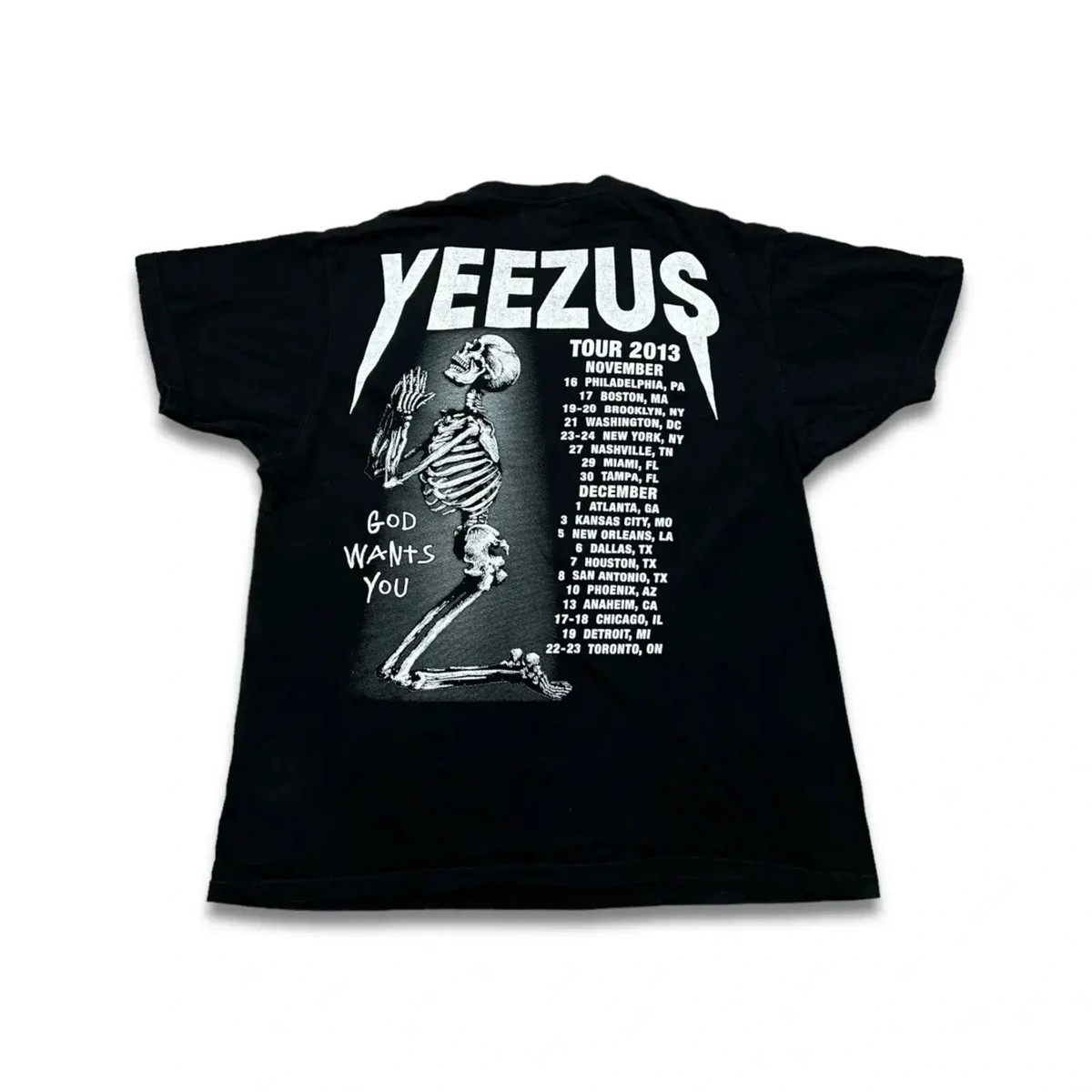 Vintage 2013 Kanye West T Shirt Mens Large Black Graphic