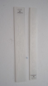 Set of 2 Cuttle Bug embossing borders, scroll with crown and ribbon