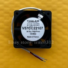1pcs Thales V57CC22107 28Vcc 7000 tr/mm 14-W50 6025 Cooling Fan #WD9
