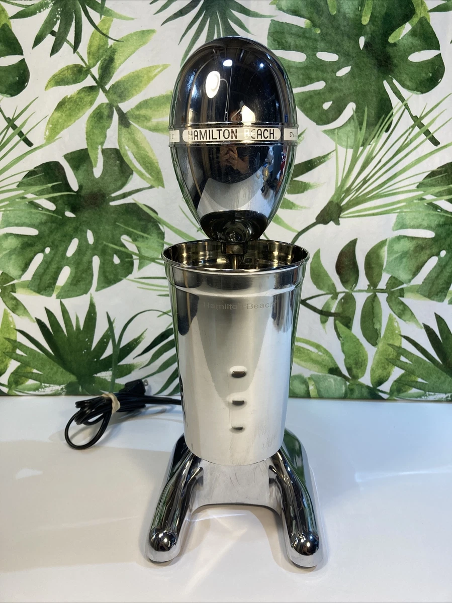 Hamilton Beach Drink Master Milk Shake Maker Mixer Chrome Model