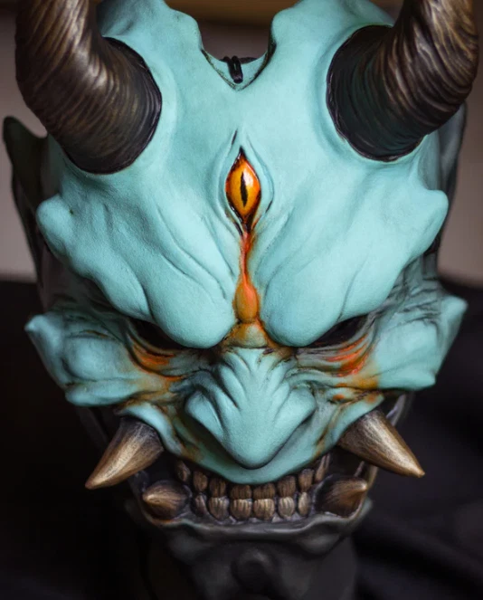 Ōtakemaru Oni Mask | Handcrafted Japanese Demon Mask in Resin - Image 2 of 4