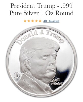 The Donald Trump Silver Round President Trump Coin - .999 Pure