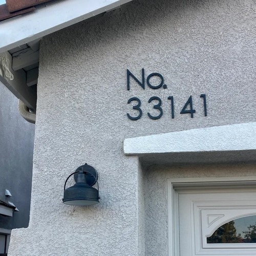 5 inch Modern House Address Numbers Letters, color choices - Picture 35 of 37
