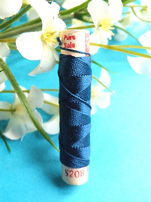 107B / Superb Coil Old Pure Thread Silk Drawstring Phoenix Midnight ...