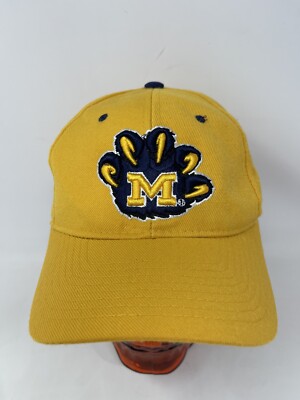 Vintage Michigan Wolverine Claw 7 5/8 Fitted Wool Zephyr Hat