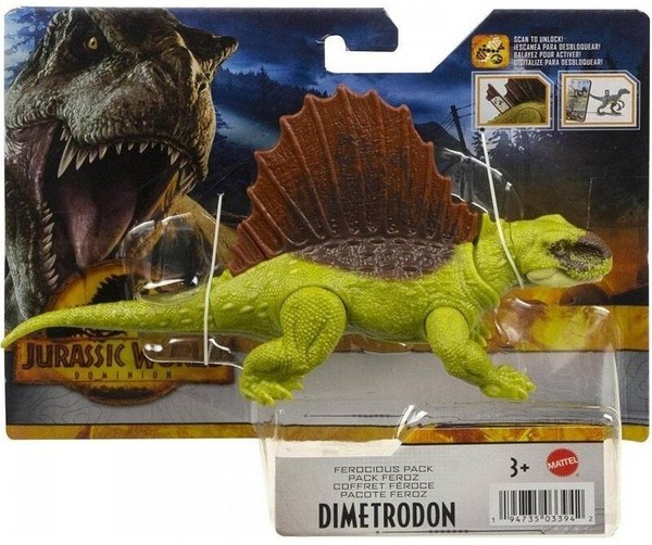Dimetrodon Ferocious Pack Dinosaur Jurassic World Dominion Dinosaurier Figur Neu-image