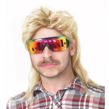 Mullet Wigs for Men for women 70s and 80s Costumes Fancy Party Accessory Cosp...