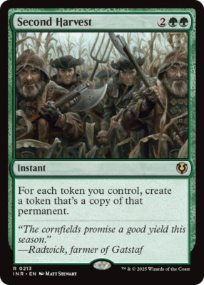 MTG magic 1x Second Harvest (M/NM) Innistrad Remastered