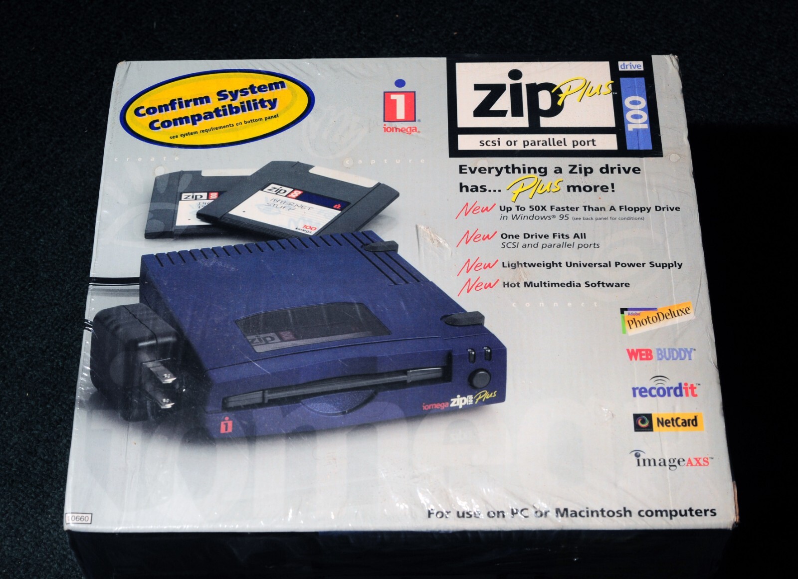 NEW Iomega Zip Plus 100mb Ext SCSIParallel Drive, complete eBay