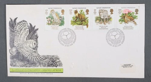 MayfairStamps Great Britain FDC 1986 Nature Conservation Species at Risk Combo F