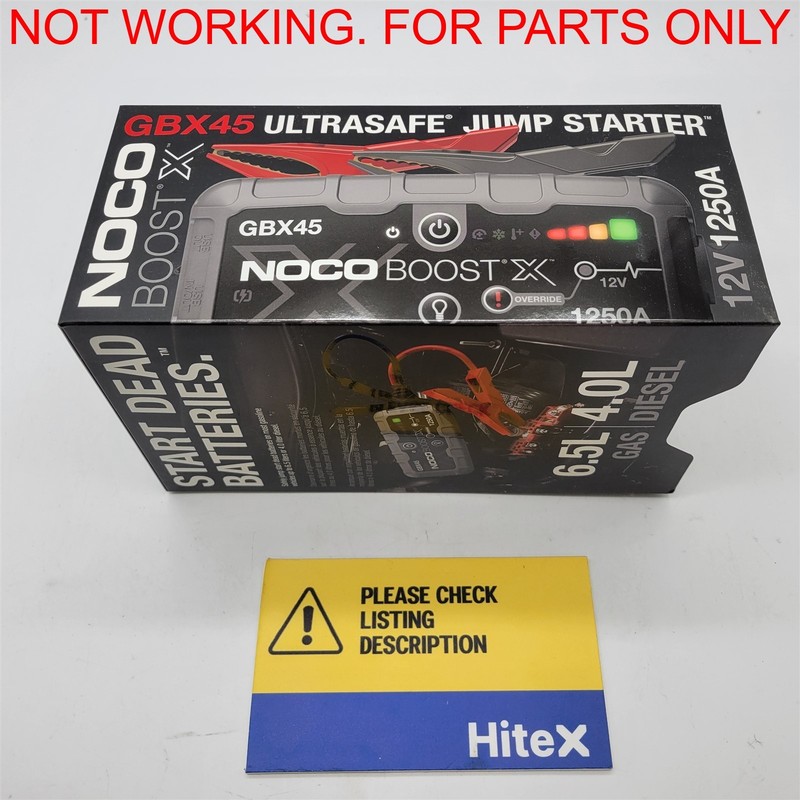 NOCO Boost X GBX45: 1250A UltraSafe Jump Starter – 12V [GBX45] -NOT WORKING-