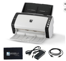 FI-6130 Document Scanner Bundle with 24V AC Adapter + USB 2.0 Cable + Microfibe