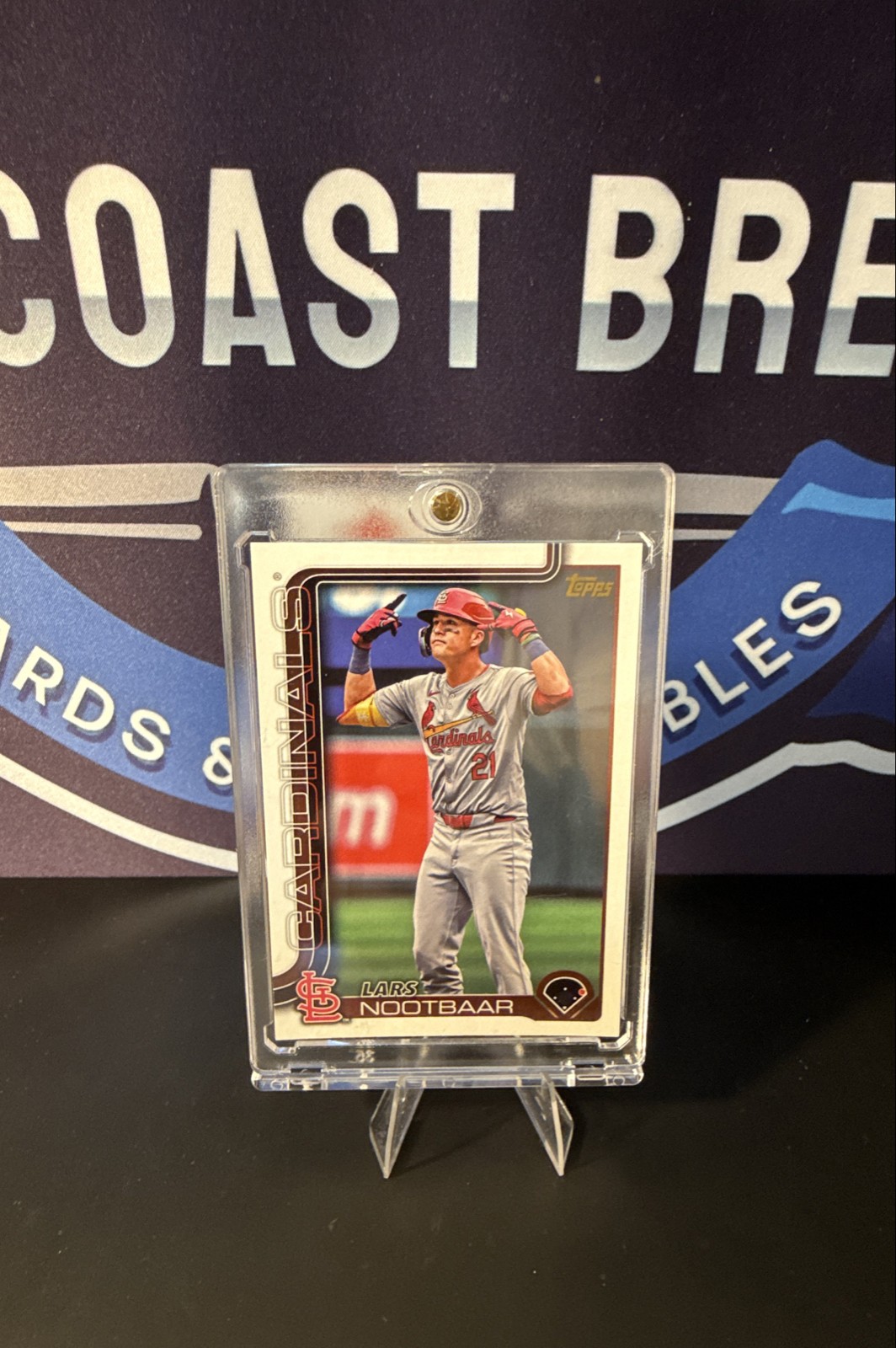 2025 Topps Series 1 - Lars Nootbaar #203 Golden Mirror Image Variation