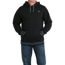 Cinch Men's Black Embroidered Logo Pullover Hoodie MWK1206033