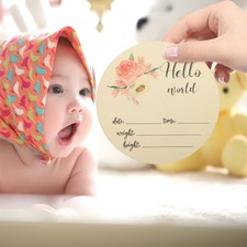 2 Pcs Baby-ankündigungskarte Baby-Ankündigungsschild Baby-Ankündigungsschilder