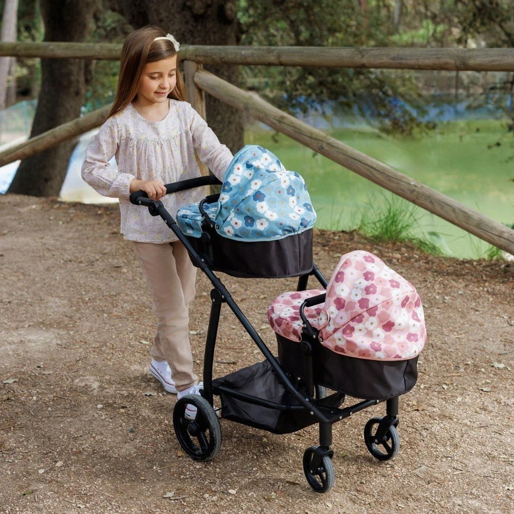 Ivy & Lily Twin Dolls Pram City to Park Pushchair
