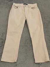 Hudson Jeans Womens 28 Barbara Straight Cropped Beige Denim Casual Preppy